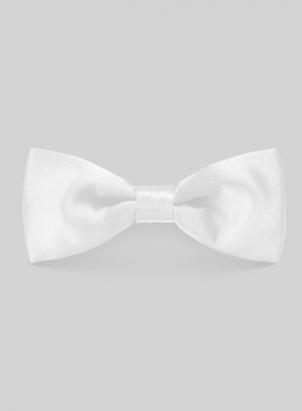 White Satin Bow