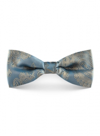 Paisley Bow - Pine Blue