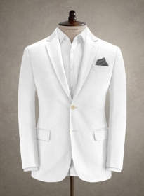 Caccioppoli Cotton Gabardine White Jacket