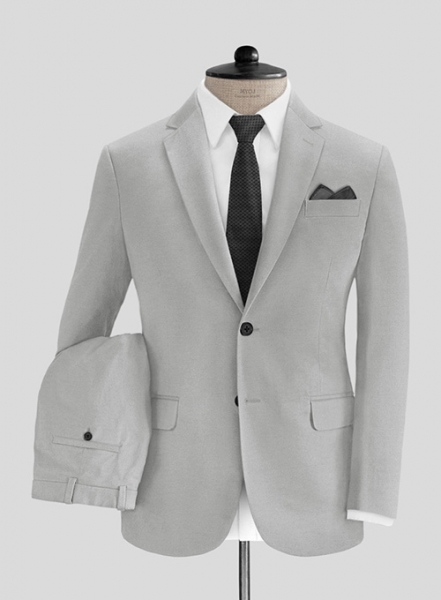 Light Gray Stretch Chino Suit