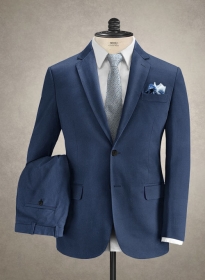 Caccioppoli Cotton Drill Delft Blue Suit