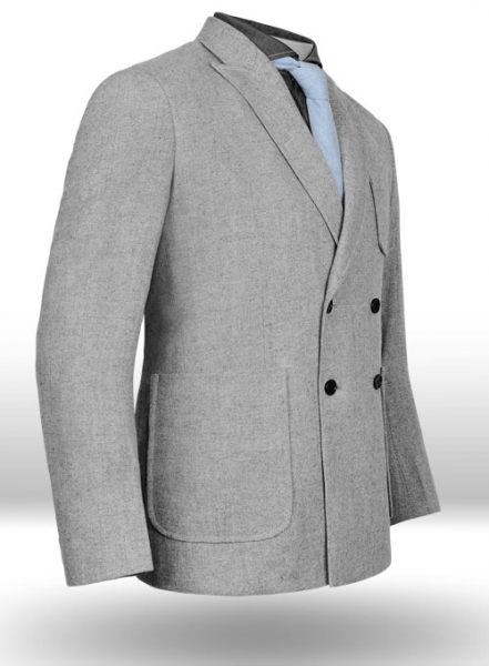 Light Weight Light Gray Tweed Jacket