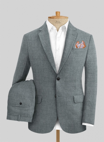 Solbiati Stone Gray Linen Suit