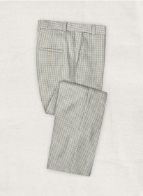 Solbiati Gingham Beige Seersucker Pants