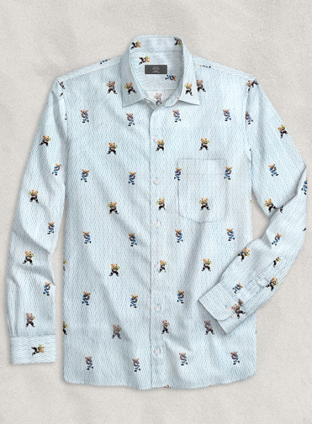 Italian Cotton Sporty Bear Shirt