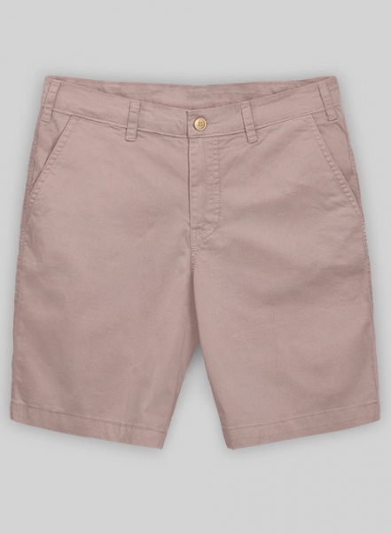 Light Mauve Stretch Chino Shorts