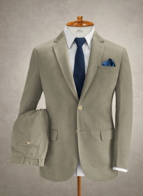 Caccioppoli Cotton Cashmere Dark Beige Suit