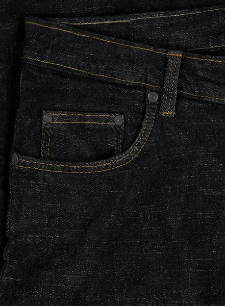 Texas Black Hard Wash Stretch Jeans