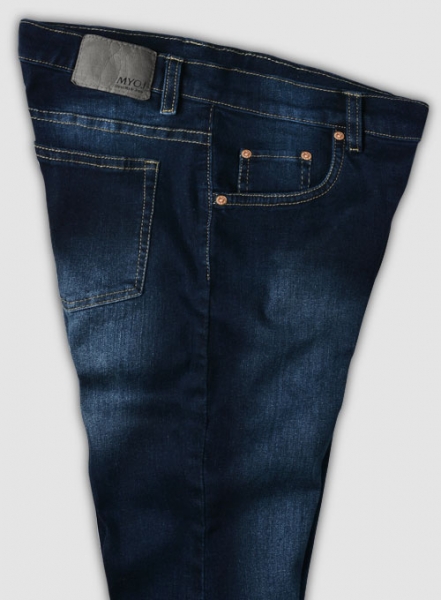 Classic 12oz Scrape Wash Denim Jeans - Darker Stretch