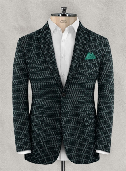 Reda Teal Blue Quini Tweed Jacket