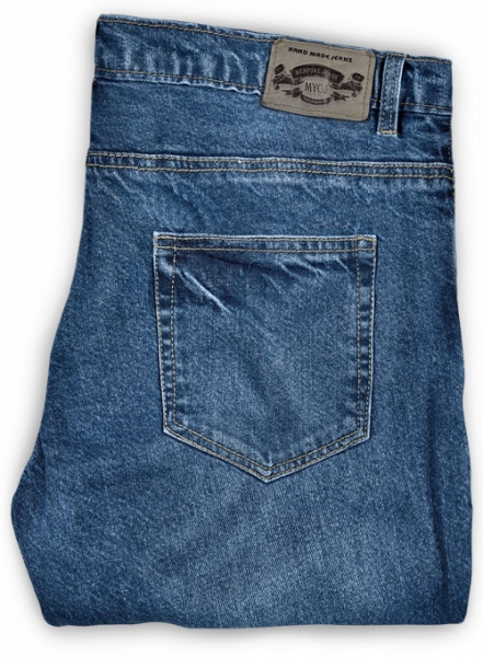 The Blue Stone Wash Whisker Jeans