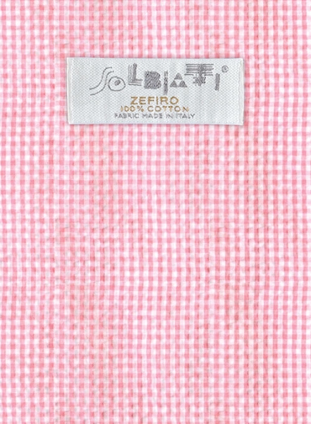 Solbiati Gingham Pink Seersucker Suit