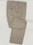 Napolean Sharkskin Light Brown Wool Pants