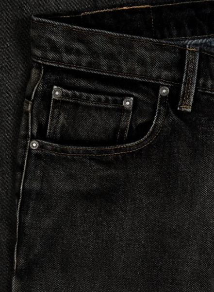 14.5 oz Black Vintage Wash Heavy Denim Jeans