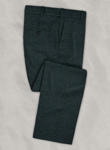 Reda Teal Blue Quini Tweed Pants