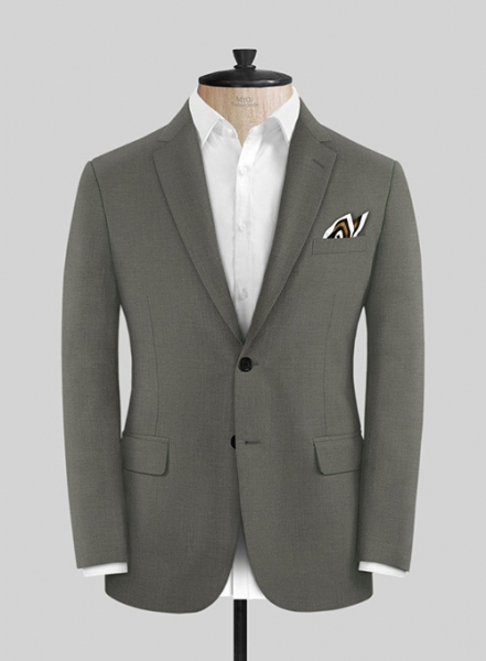 Scabal Olive Wool Suit