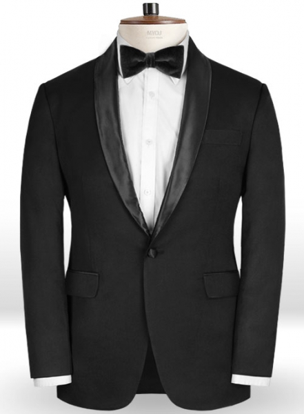 Black Wool Tuxedo Jacket