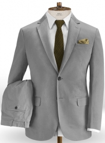 Gray Stretch Chino Suit