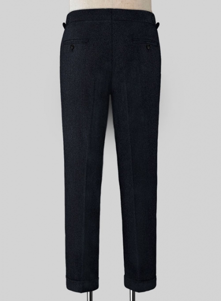 Deep Blue Heavy Highland Tweed Trousers