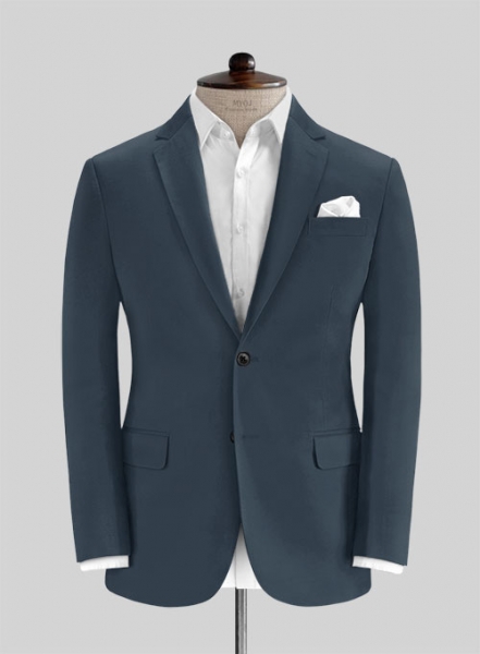 Blue Stretch Chino Suit