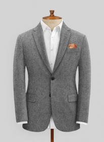 Light Weight Dark Gray Tweed Jacket