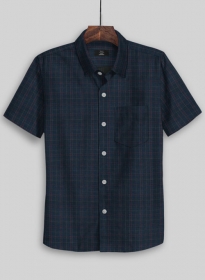 Plaid Corduroy Shirt - Half Sleeves