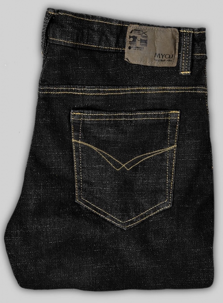 Miami Black Hard Wash Stretch Jeans - Look #444