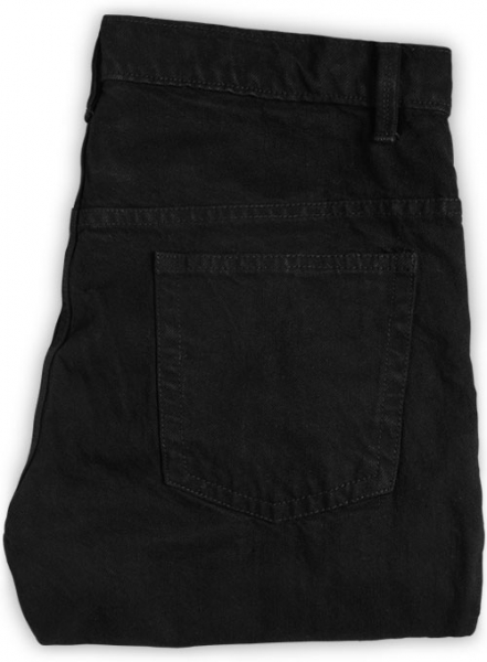 Heavy Jet Black Overdyed Jeans - 14.5 oz Denim