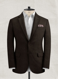 Solbiati Dark Brown Seersucker Jacket