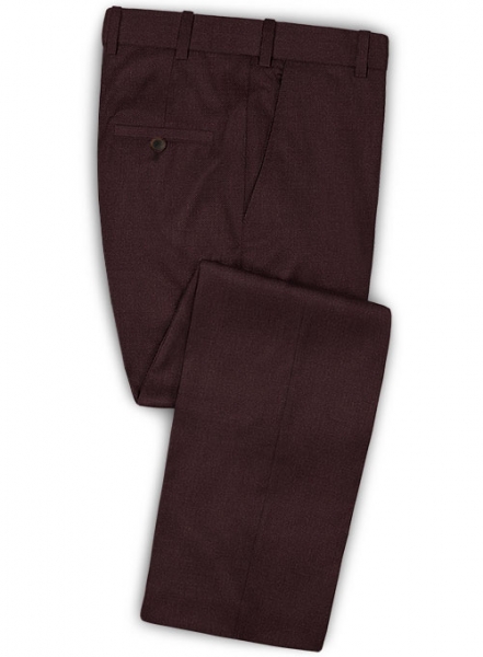 Scabal Dark Wine Wool Suit