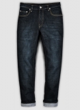 Chicago Blue Stretch Hard Wash Whisker Jeans - Look #540