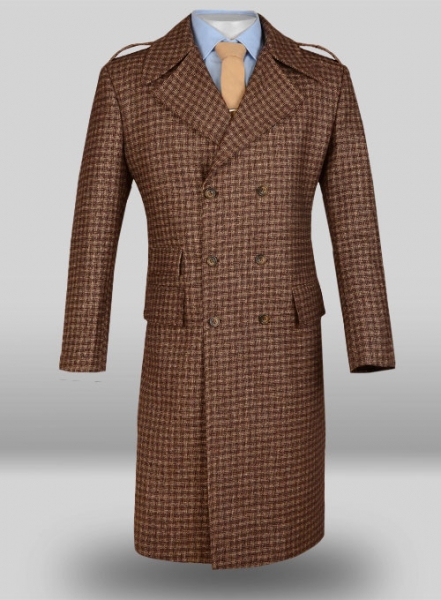 Maze Brown Tweed GQ Trench Coat