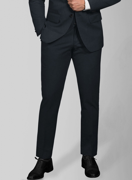 Stretch Summer Navy Blue Chino Suit