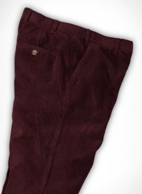 Wine Corduroy Trousers