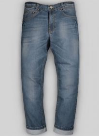 Melange Luxurious Deep Dark Blue Jeans - Ice Wash