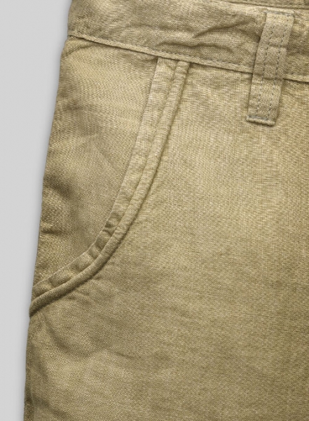 Linen Cargo Pants - #350