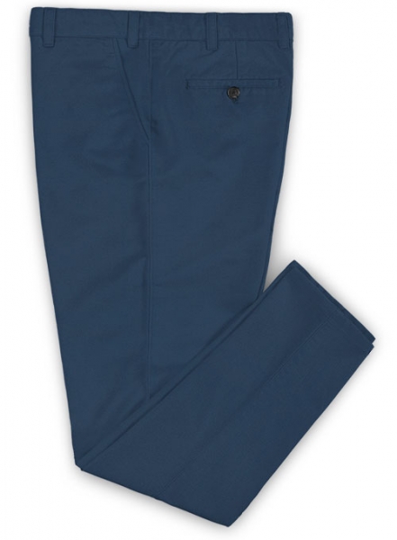 Stretch Summer Weight Ink Blue Chino Pants