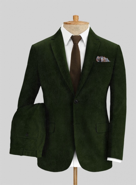 Olive Green Corduroy Suit