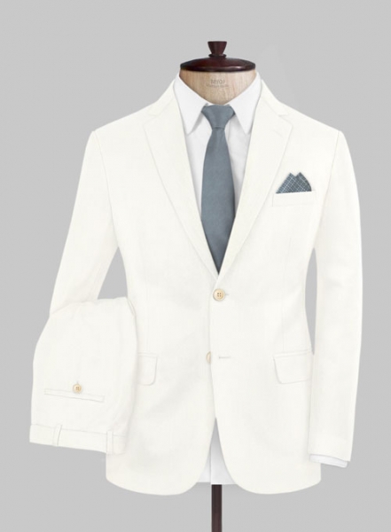 Scabal Ivory Wool Suit