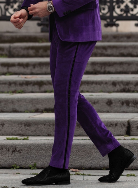 Purple Velvet Tuxedo Suit