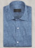 Dublin Ink Blue Linen Shirt