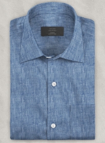 Dublin Ink Blue Linen Shirt