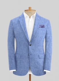 Italian Nile Blue Linen Jacket