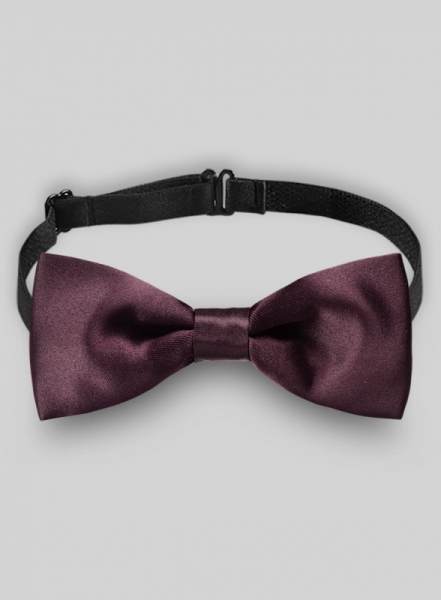 Wine Satin Bow