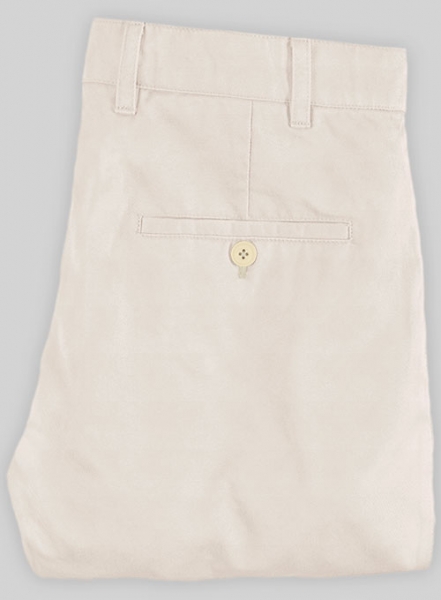 Stretch Summer Beige Chino Pants