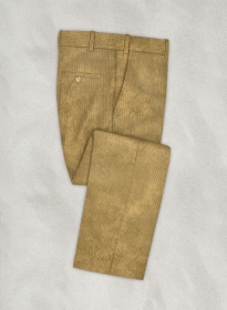 Khaki Stretch Corduroy Pants