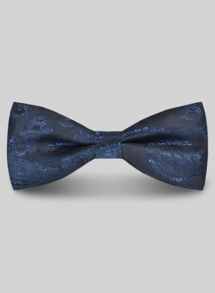 Paisley Bow - Dark Blue