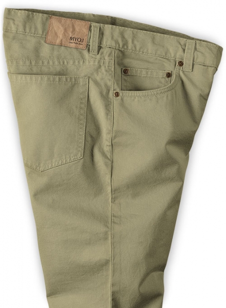 Dark Khaki Stretch Chino Jeans