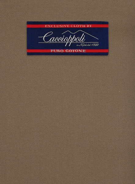 Caccioppoli Cotton Gabardine Brown Suit