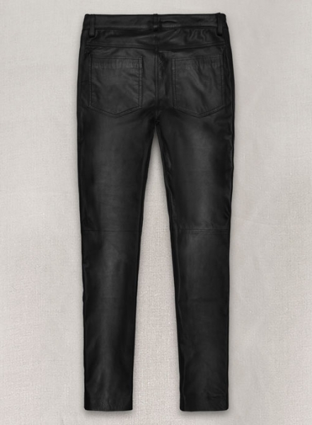 Black Leather Jeans